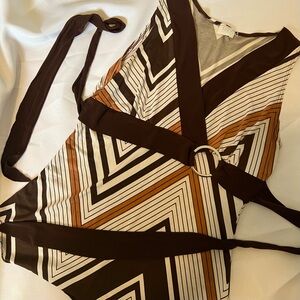 Vintage y2k brown striped top
